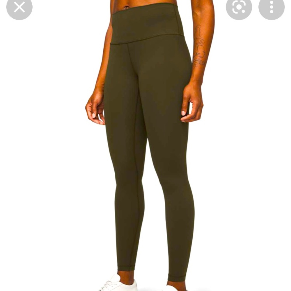 Lululemon Wunder Under 28” legging- Olive Green